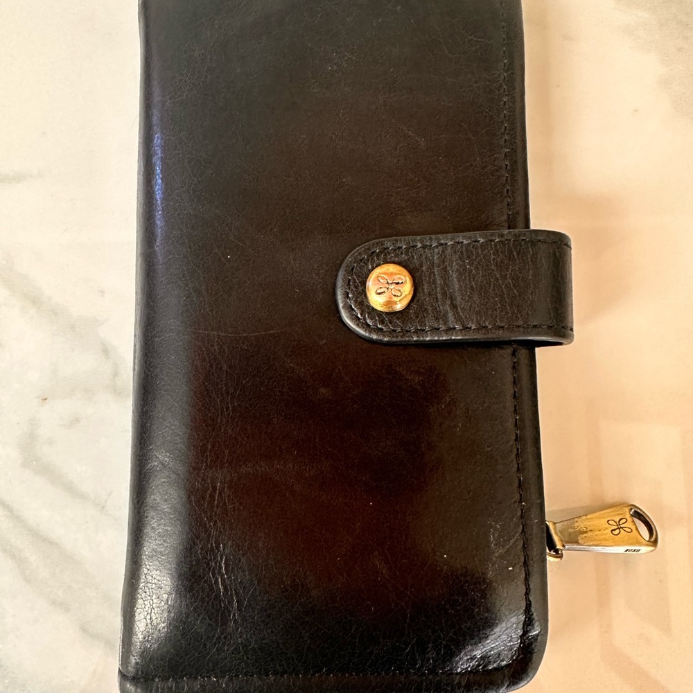 HOBO Classic Black Leather Key Holder